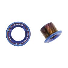 VITE S-PARTS IN TITANIO BLU PER GUARNITURA SRAM DUB